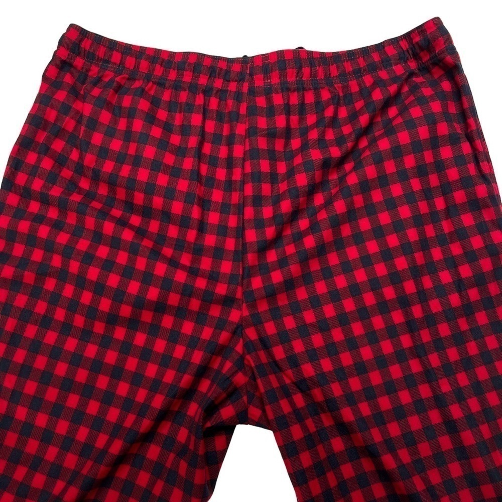 Nautica Cozy Fleece Polyester Red Plaid Mens Pajama Pants Size Large - Picture 10 of 12